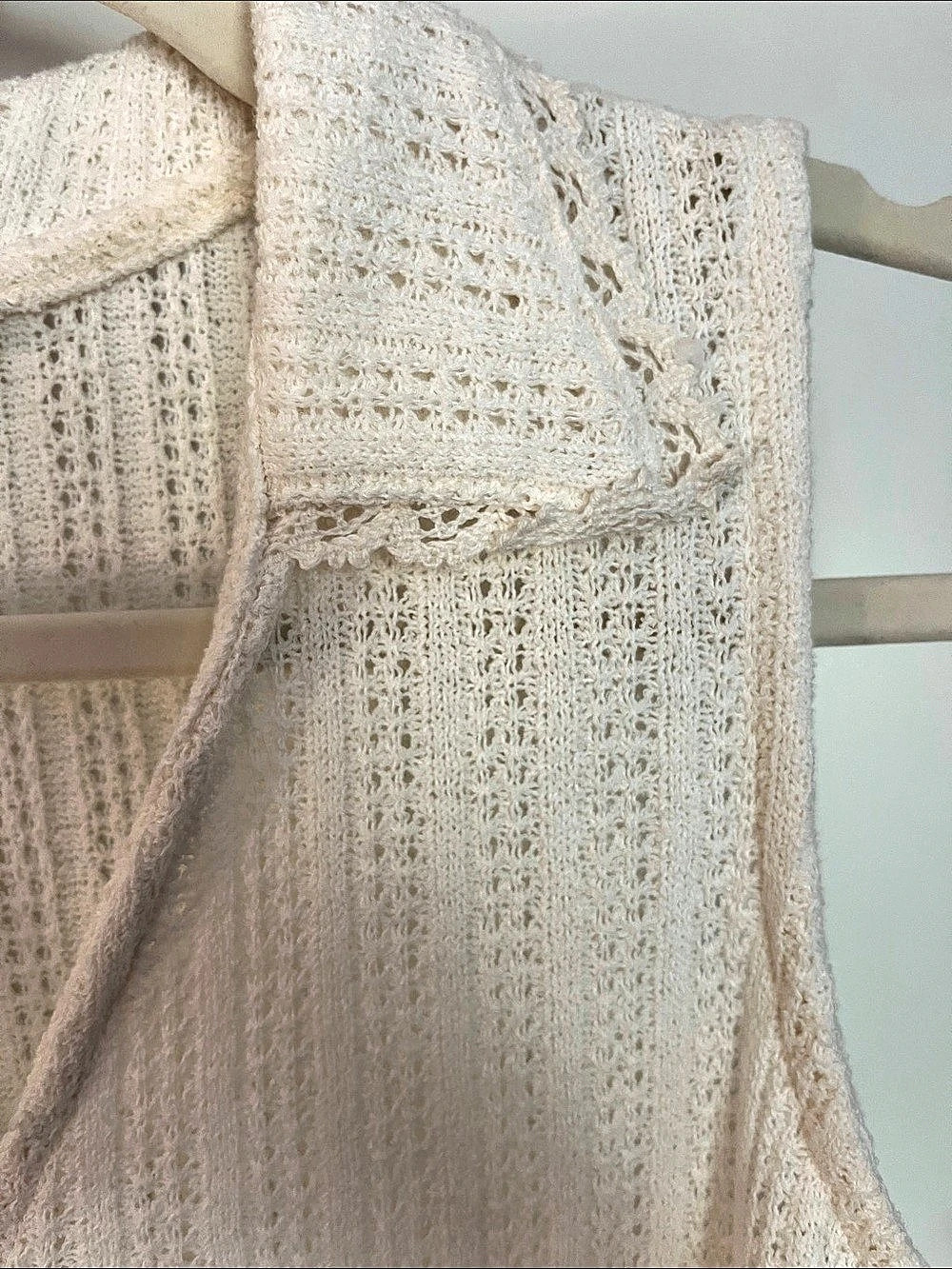 Madewell Textured-Knit Button-Front Shell Top Cream Small - Picture 4 of 4